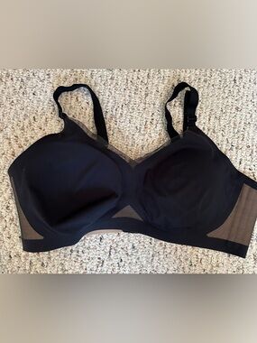 Black Honeylove Crossover Wireless Bra 1X Women Intimates